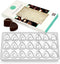 O'Creme Clear Polycarbonate Chocolate Mold, Transparent Candy Mould, Convex Triangle with 21 Cavities