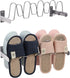 Lavezee Wall Hanging Shoe Rack Organizer 8 Pairs Sandals Slippers, Set of