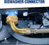 CNCT28760-OM Connector, 60 Inch Dishwasher Supply Line with Swivel Elbow, Connects Dishwasher to Water