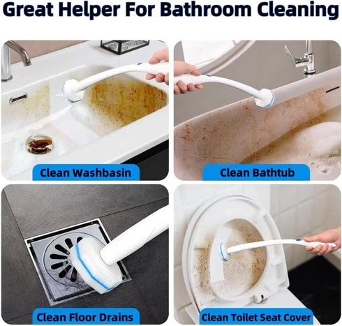 Generic 50 Count Toilet Wand Refills Compatible with Clorox Disposable Toilet Brush Heads for Most Toilet Brushes