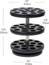 Mind Reader Single Serve Coffee Pod Carousel - 45 Pod Capacity, Countertop Organizer, 9.5" L x 9.5" W x 11.75" H (Black)