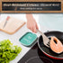 Turquoise Spoon Rest for Stove Top, DAYYET Teal Ceramic Large Holder, Heat-Resistant Cooking Utensil Rest for Kitchen