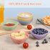 BGHEOUYV 6 Pack 4.5 OZ Small Bowls, Assorted Colors Dipping Sauce Cups, Ice Cream Bowls, Wheat Straw, Unbreakable