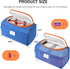 2 Packs Packs,Small Genteen Freezable Snack Bag Built with Ice Cooler Bag Insulated Bag Reusable, Zip Closure
