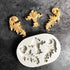 Baroque Silicone Fondant Molds, 4 Pack Scrolls Border Feather Crown Corner Molds for Cake Decorating