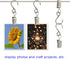 Stainless Steel S Hooks Curtain Clips, 50 Pack Hanging Party Lights Clips, 2.4 Inch Long Hangers for Photo Art Craft