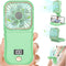 Mini Fan Handheld Foldable Fan, USB Personal Fans Portable Rechargeable Battery Fan 3 Speeds, Cute Face Cooling Fan for