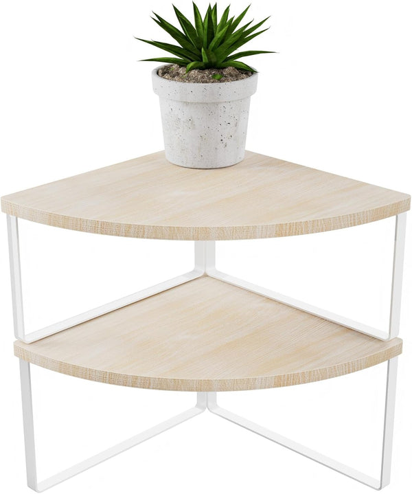 Corner Shelf Countertop Organizer - Set of 2 Corner Shelves for Kitchen