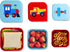Set 3 Wildkin Nesting Food Containers for Kids Stackable, Airtight & Dishwasher Safe - of - Trains, Planes & Trucks
