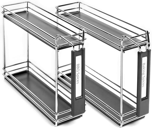 Nifty Solutions Spice Caddy Set of Two, Chrome