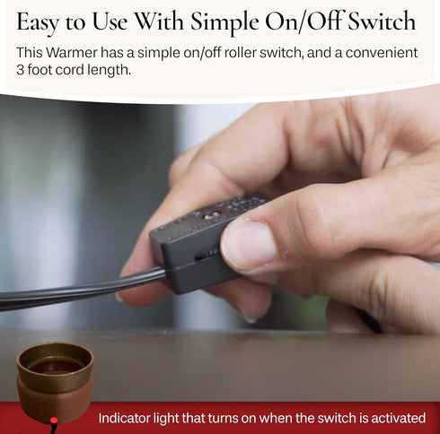2-in-1 Candle Warmers ETC Candle and Fragrance Warmer for Warming Scented Candles or Wax Melts and Tarts