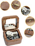 Sinzyo Rainbow Connection Walnut Music Box Vintage Wood Carved Wind Up Musical Box Gift