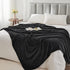 BEDELITE Black Fleece Blanket, Luxury Plush Cozy Throw Blanket 50x60 inches, Super Soft Warm Lightweight