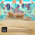 Microfiber Beach Towel, Oversized 30×60 inch Sand Free Quick Dry Lightweight Towel with Cute Starfish Design