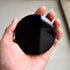 Black Obsidian Scrying Mirror, Round Smooth Natural Crystal, Polished, 3 Inch / 80mm Diameter