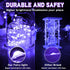 Smacen 32.8FT Led Fairy Lights Battery Operated, LED UV Black Lights, Flexible Blacklight Fixtures,Battery Powered