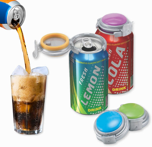 Jokari 2 Click Can Pump and Pour Carbonation Saver for 12oz Soda