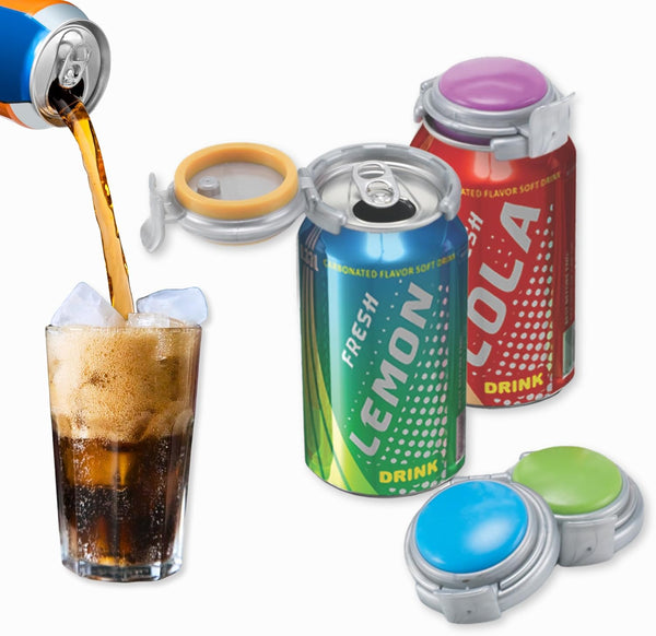 Jokari 2 Click Can Pump and Pour Carbonation Saver for 12oz Soda