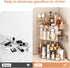 Counter Countertop, 3-Tier) Corner Bathroom Organizer with Makeup Brush Holder & Toothbrush Holders, Makeup Organizer