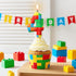 20th 20 Green Red Birthday Candles, Number Candle Cake Topper for Building Block Themed Birthday Cake Decorations