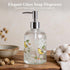 17oz Topadorn Glass Soap Dispenser with Plastic Pump for Kitchen and Bathroom, Refillable Clear Bottle for Dish Soap