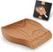 Zulay Kitchen Non-Slip Wooden Spoon Rest, Heat-Resistant Utensil Holder for Stovetop & Counter, Ashwood