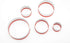 5 Pcs Round Circle Cookie Cutters, 1.9" to 3.5", Heavy Duty Stainless Steel Mini Cookie Cutters