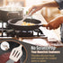 E-far 7-Piece Silicone Cooking Utensils Set, Khaki Heat Resistant Nonstick Tools for Kitchen, Dishwasher Safe
