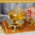 KAYCROWN Teapot Warmer, Stainless Steel Tea Warmer with Candle Holder for Heating Tea, Coffee, Milk