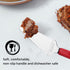Professional Stainless Steel Pie Spatula Server, 2-Pack Red Cake Cutter & Pizza Dessert Serving Knife Set
