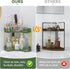 2-Tier Countertop shuang qing Upgraded Corner Bathroom Organizer Spacious Storage for Makeup, Skincare & Perfumes