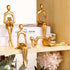 CYYKDA Bookshelf Decor Gold Thinker Statue Figurines Set of 4-Decorate Your Home,
