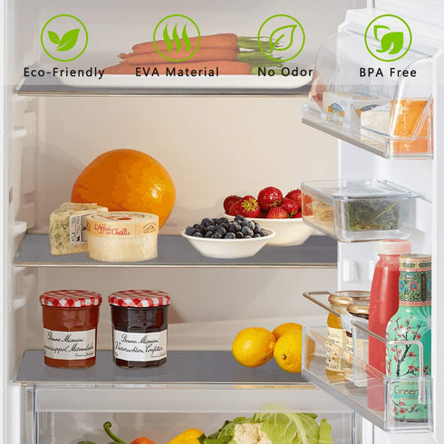 Kitchen Shelf Liner Drawer Liners - Waterproof Non-Adhesive Refrigerator Mats for Strong Durable Kitchen Cabinets,