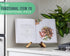 Comfify Cookbook Stand: Acacia Wood Recipe Book Holder for Kitchen Counter, Rustic Vintage Brown