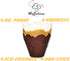 (JUMBO EXTRA LARGE) Natural+Brown+White Tulip Baking Cups, 130 pcs Greaseproof Paper Liners