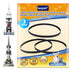 KEEPOW Vacuum Belt for Hoover Dual Power Max Carpet Cleaner FH51000, FH51001, FH51002, 3 Pack