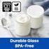 8 Count 100% Ultimate Yogurt Jars - Make More Delicious Yogurt! Small Glass Yogurt Cups With Lids - BPA Free, Airtight