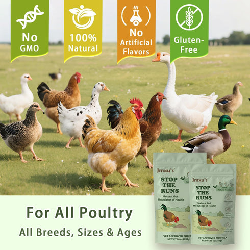 Goose,10 oz Chicken Gut Modulator of Health, Natural Formula Anti Diarrhea Modulator Powder for Chickens & Poultry
