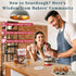 Sourdough Starter Kit - 38oz with Cookbook, Measuring Cup, Spatula, Thermometer, Date Marked Feeding Band, Glass Jar