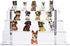 Acrylic Riser Shelf, 4 Tier Clear Display Stand for Collectibles, Cupcakes, Perfumes, 11.8 x 10.8 x 6.5 in