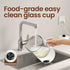 4-in-1 13.52oz Casimhu Milk Frother, Electric Milk Frother and Steamer with LED Touch Screen, Ceramic Lining Bottom