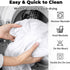 6 PCS White Spandex Folding Chair Covers, Upgraded Universal Fitted Chair Slipcovers Protector for Wedding, Banquet