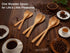 UANJBYO 6 Set 3 (4.9", 5.9", 7.1") Piece Small Wooden Spoons - Premium Beech Wood Spoons in Sizes for Honey, Tea