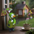 Duck Statue for Holding Umbrella - Hand Painted Resin Figurine, Creative Craft Gift for Kids and Women, Decorative