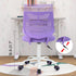 Kids Desk Chair, Armless Home Office Task Chair with Mesh Padded Cushion, Swivel Rolling Wheels for Children