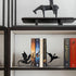 Nichake Metal Dragon Bookends Stoppers Holder Stand for Desk Shelf Cool Dragon Book Ends Decorative, Fantasy Dragon