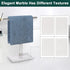 T-Shape Hand Towel Holder - Free-Standing Stand for Bathroom, Kitchen Countertop, 304 Stainless Steel (12IN-Marble
