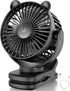 Clip on Fan, Rechargeable Portable Fan with 2000mAh Battery, Small Fan with 3 Wind Speeds, 360° Rotation, Ultra-Low