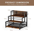 3 12 Countertop LOTEYIKE Tier Coffee Syrup Rack Organizer, Water Bottles Holder Stand Liquor Cabinet Storage, Wine Rack