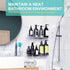 Adhesive Shower Caddy, 5 Pack Acrylic Shower Shelves Bath Organizers, No Drilling Shelves for Bathroom Storage & Decor